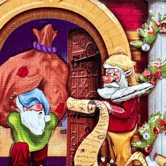 Harry London Christmas North Pole Station 3D Tin Canister Empty - Picture 5 of 10